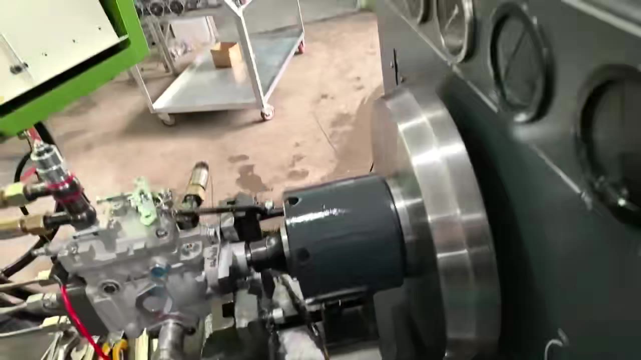 Injector being tested on the bench