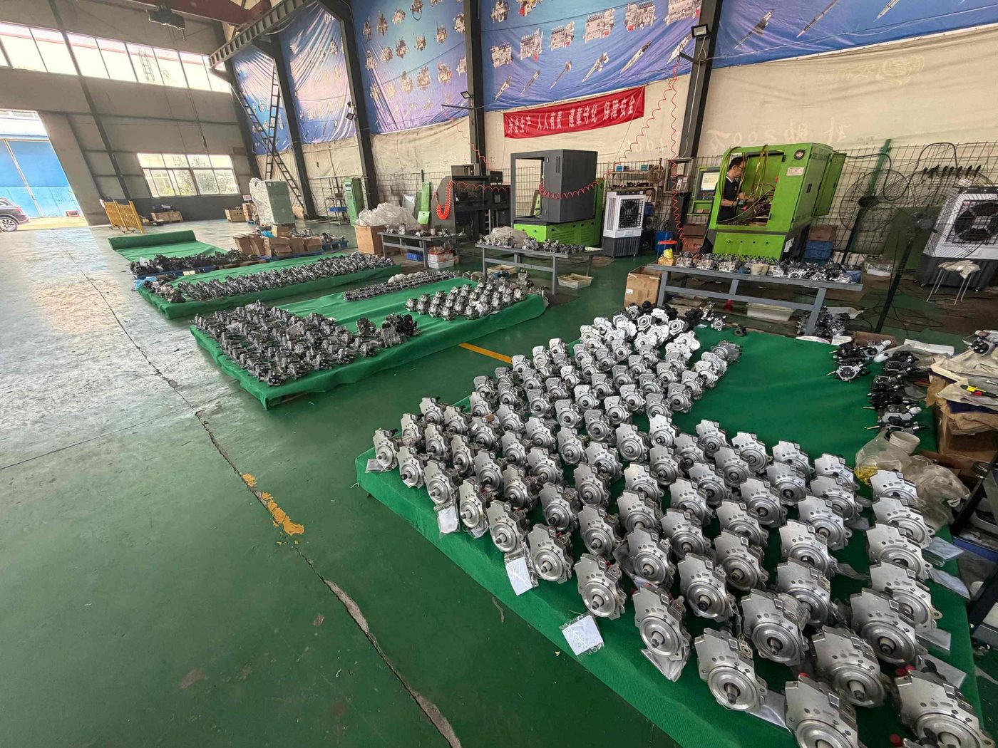 Injectors and nozzle elements fresh from production